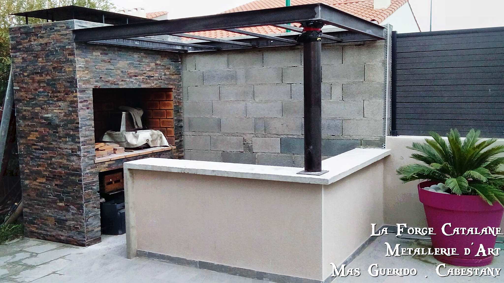 Hotte barbecue pergola de cuisine en fer Forge Catalane Cabestany.jpg